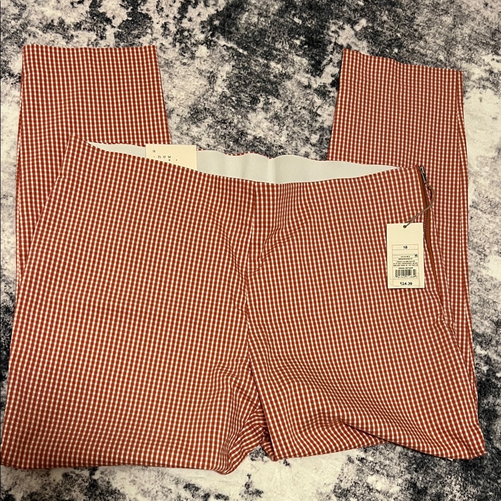 Checked capris